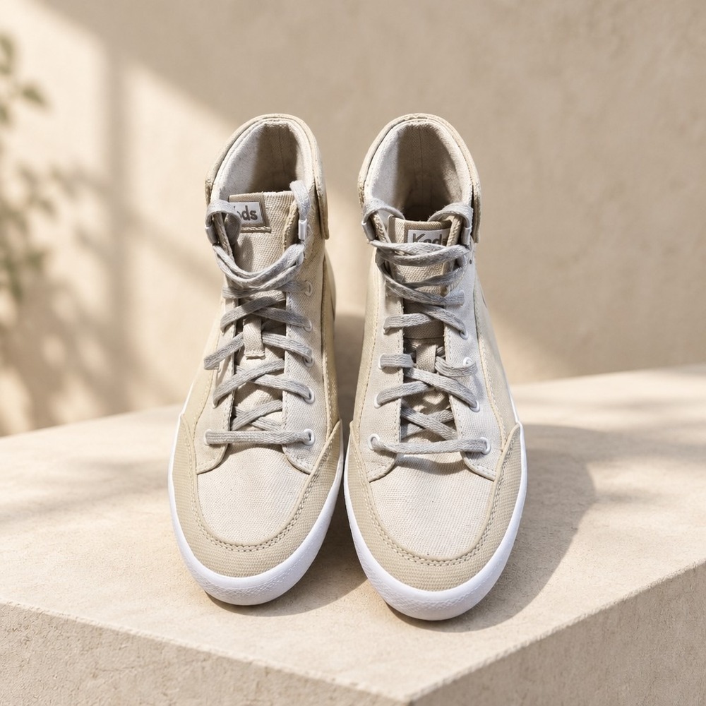 Keds Scout Boot High-Top Sneakers Tan Beige Women's 8.5